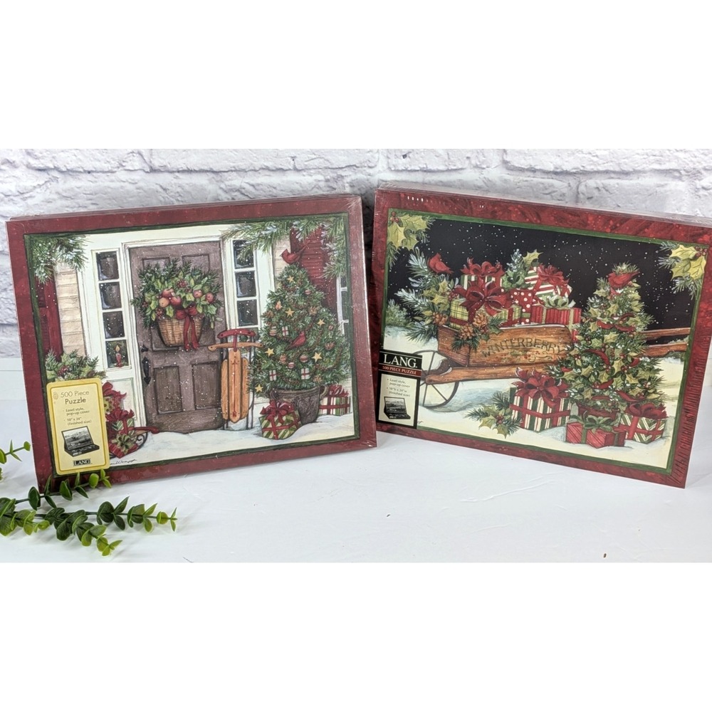 SEALED NEW LOT 2🎄2011 Holiday Ralph Lauren Christmas Vibe 500pc. Jigsaw Puzzle